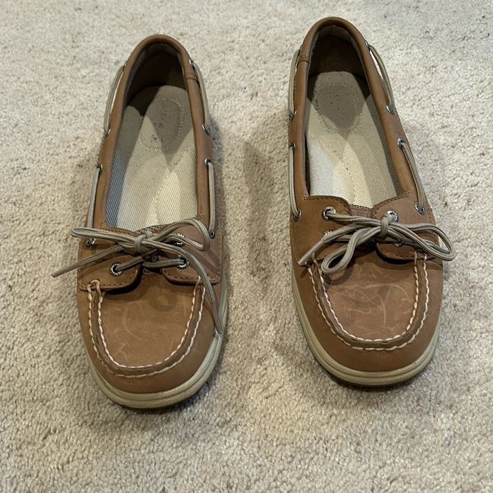 Sperry Topsider Classic Leather Boat Shoes Women’s Size 8
